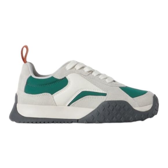 ZARA Kids | Gray | LEATHER SNEAKERS - Picture 3 of 10